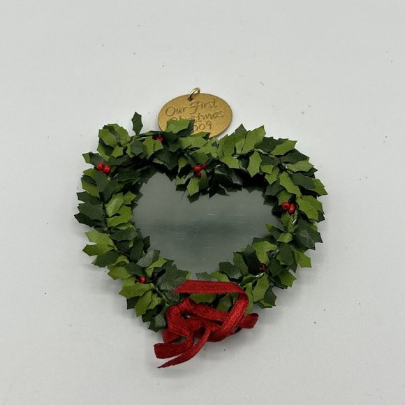 Hallmark Ornament Our First Christmas Wreath Heart * - Picture 12 of 12